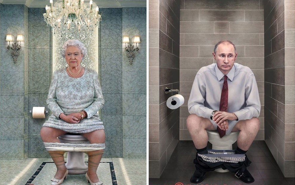 Kako poznati svjetski lideri izgledaju na WC-u?