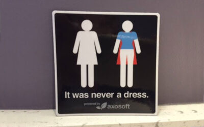 Ženski znak na toaletu ne predstavlja haljinu. Kampanja #itwasneveradress